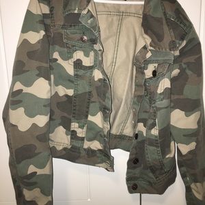 camouflage jean jacket